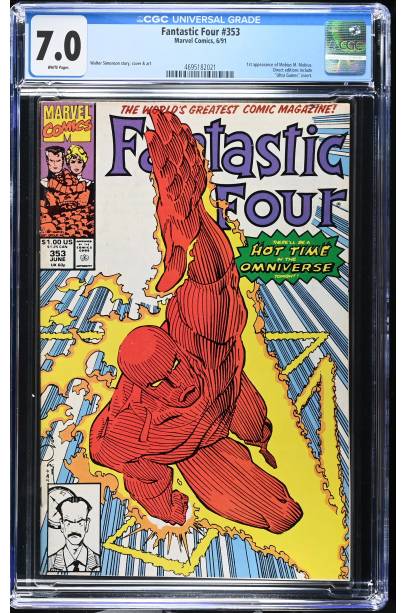 Fantastic Four #353 (1991) CGC 7.0 1st appearance of Mobius M. Mobius.