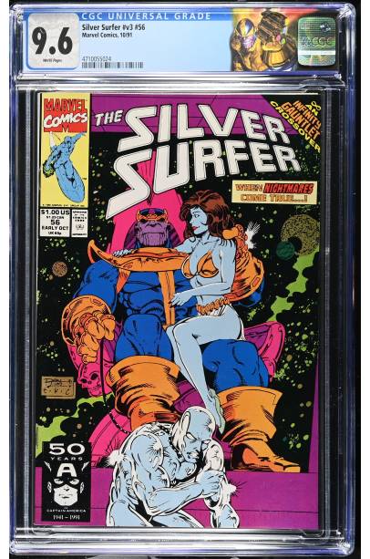 Silver Surfer v3 #56 1991 CGC 9.6 WITH SPECIAL LABEL