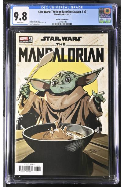 Star Wars The Mandalorian Season 2 #3 1 in 25 Dodson Variant Cover CGC 9.8