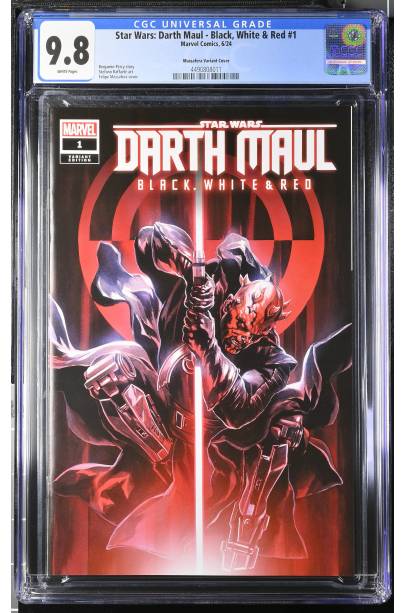 Star Wars Darth Maul  Black, White & Red #1 Felipe Massafera Exclusive Var CGC 9.8