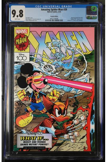 Amazing Spider-Man #39 Mangiatordi Disney100 X-Men Var CGC 9.8