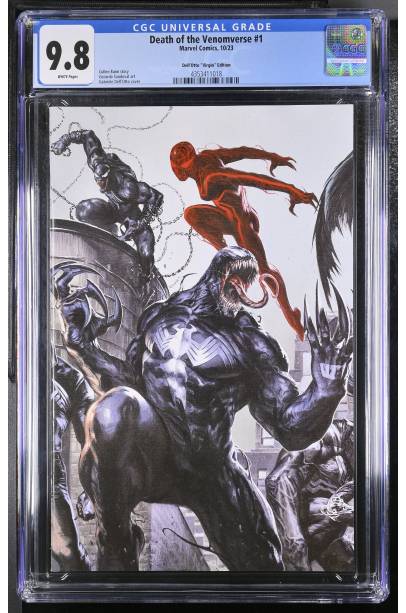 Death of the Venomverse #1 1 IN 50 VIRGIN VAR Dell Otto VIRGIN  CGC 9.8