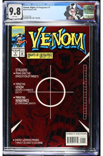 Venom: Nights of Vengeance #1 (1994) CGC 9.8 with Venom Label