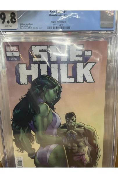 She-Hulk #1 CGC 9.8 Jurgens 1IN 25 Variant