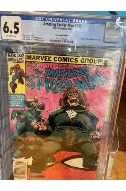 Amazing Spider-Man #232 NEWSSTAND EDITION 1982 CGC 6.5