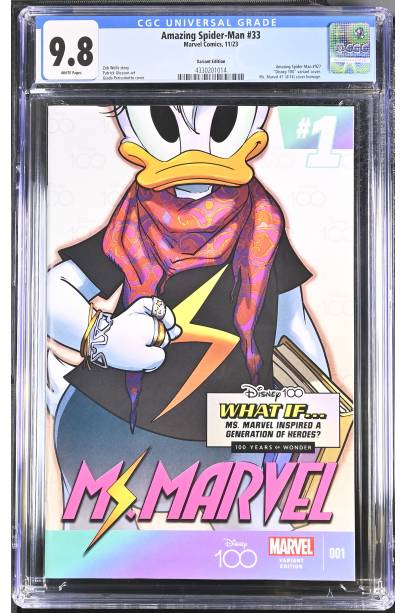 0  Amazing Spider-man #33 Perissonotto Disney100 Ms Marvel Var CGC 9.8