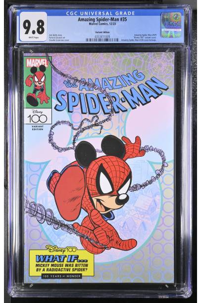 0  Amazing Spider-man #35 Disney 100 Amazing Spider-Man #300 homage var CGC 9.8