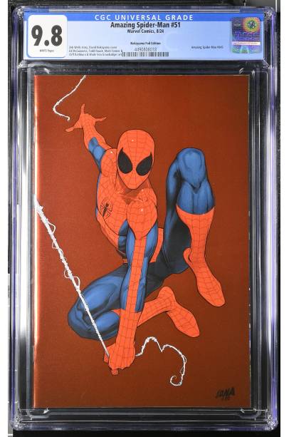 Amazing Spider-Man #51 David Nakayama Exclusive Foil Virgin Var CGC 9.8