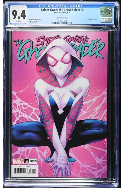 Spider-Gwen: The Ghost-Spider #2 1 in 25 Greg Land Var CGC 9.4