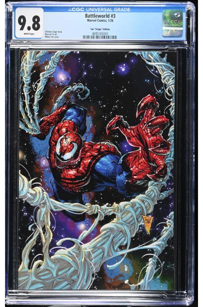 Battleworld #3 1 in 50 Philip Tan Virgin Var CGC 9.8