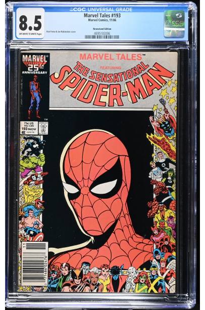 Marvel Tales #193  NEWSSTAND (1986) CGC 8.5