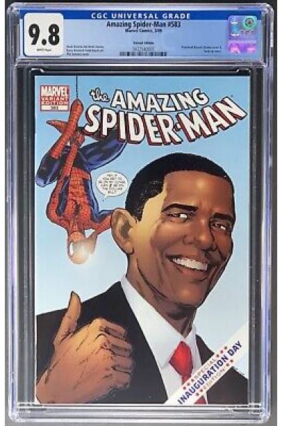 Amazing Spider-Man #583 Obama Cover CGC 9.8 FIRST PRINTING