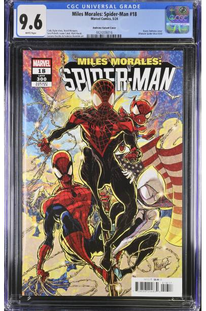 MILES MORALES SPIDER-MAN #18 Kaare Andrews 1 IN 25 VAR CGC 9.6