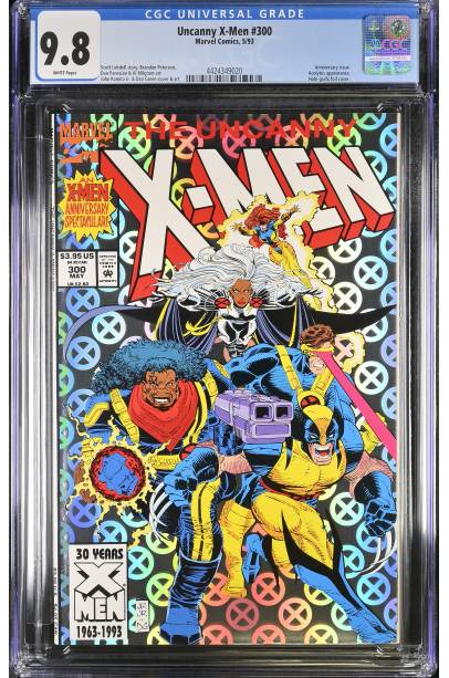 Uncanny X-Men #300 1993 CGC 9.8 Anniversary issue. Acolytes appearance. Holo-grafx foil cover