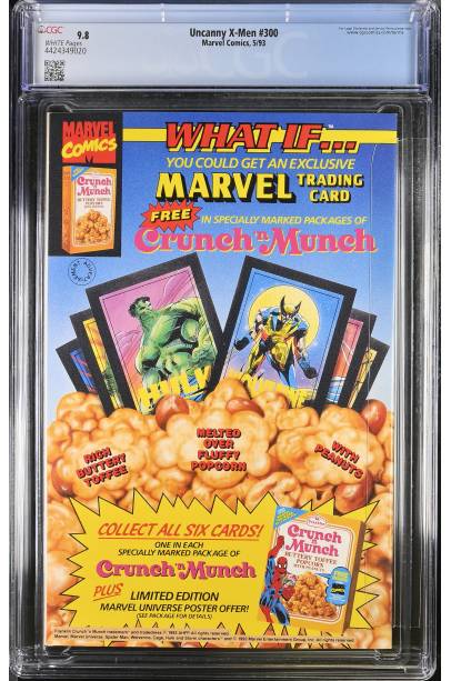 Uncanny X-Men #300 1993 CGC 9.8 Anniversary issue. Acolytes appearance. Holo-grafx foil cover
