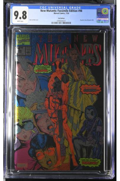 New Mutants#98 Facsimile Foil Edition CGC 9.8