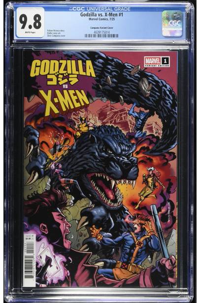 Godzilla vs. X-Men #1 1 in 25 Chris Campana  Var CGC 9.8