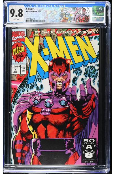 X-MEN #1 (1991) JIM LEE MAGNETO VAR CGC 9.8 WITH X-MEN LABEL