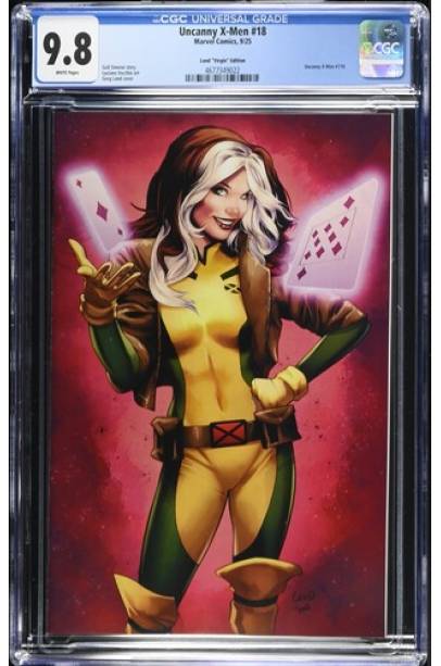 Uncanny X-Men #18 1 in 50 Greg Land Rogue Virgin Var CGC 9.8