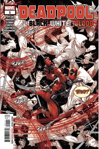 DEADPOOL BLACK WHITE BLOOD #1 to 4 COMPLETE SET FIRST PRINTING