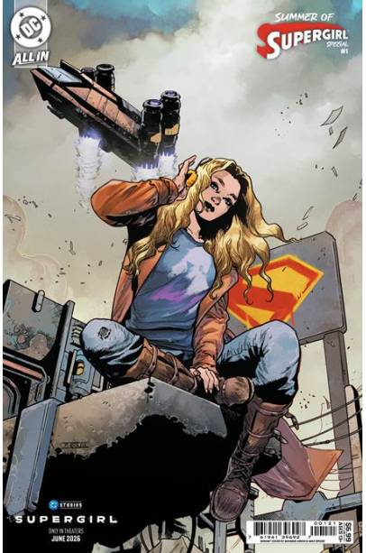 SUMMER OF SUPERGIRL SPECIAL #1 (ONE SHOT) CVR D MAHMUD ASRAR SUPERGIRL MOVIE CARD STOCK VAR