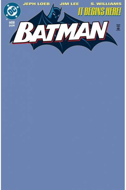 BATMAN #608 FACSIMILE EDITION CVR C BLUE BLANK CARD STOCK VAR