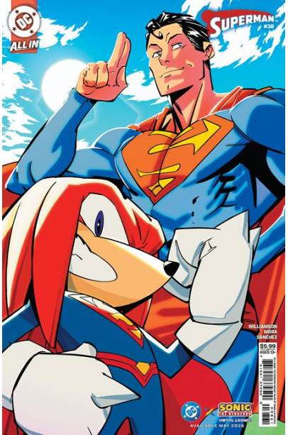 SUPERMAN #38 CVR F DANIELE DI NICUOLO DC X SONIC CARD STOCK VAR (THE REIGN OF THE SUPERBOYS)