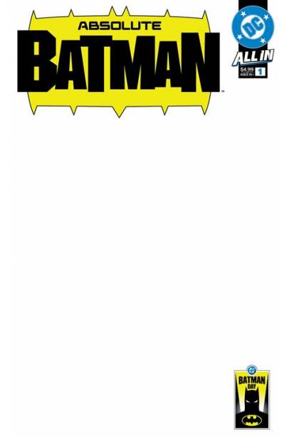 BATMAN DAY 2025 - ABSOLUTE BATMAN #1 CVR C BLANK VAR