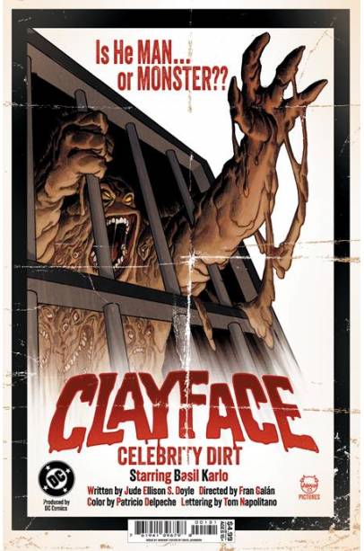 CLAYFACE CELEBRITY DIRT #1 (OF 6) CVR C DAVE JOHNSON CARD STOCK VAR
