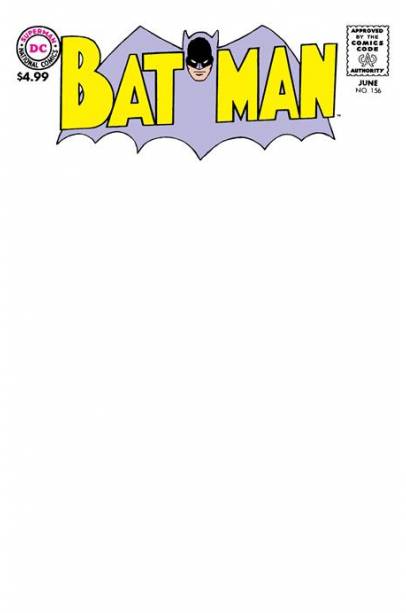 BATMAN #156 FACSIMILE EDITION CVR B BLANK CARD STOCK VAR