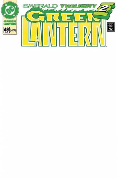 GREEN LANTERN #49 FACSIMILE EDITION CVR B BLANK CARD STOCK VAR