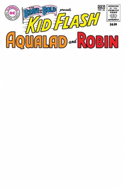 BRAVE AND THE BOLD #54 FACSIMILE EDITION CVR B BLANK CARD STOCK VAR