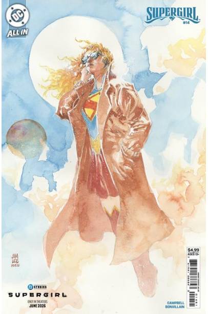 SUPERGIRL #14 CVR E JIM LEE SUPERGIRL MOVIE CARD STOCK VAR (THE REIGN OF THE SUPERBOYS)