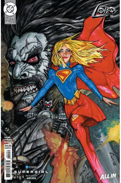LOBO #4 CVR E SIMON BISLEY SUPERGIRL MOVIE CARD STOCK VAR