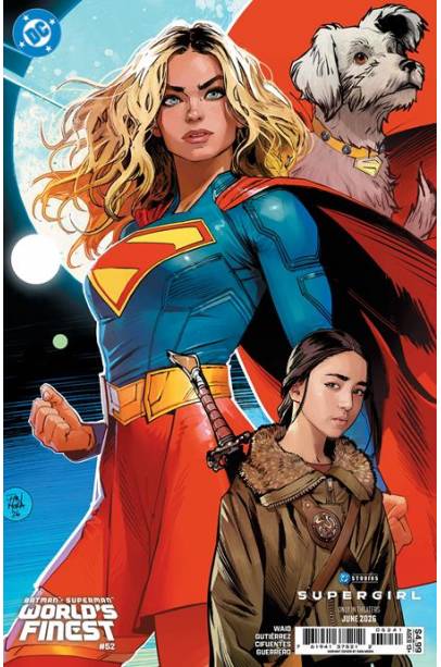 BATMAN SUPERMAN WORLDS FINEST #52 CVR D DAN MORA SUPERGIRL MOVIE CARD STOCK VAR