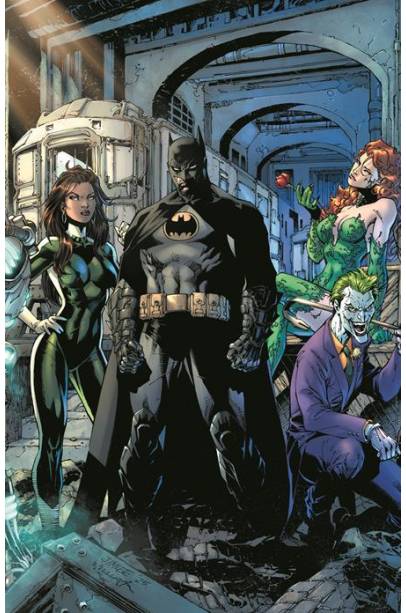BATMAN #163 CVR B JIM LEE & SCOTT WILLIAMS BATMAN CONNECTING MIDDLE CARD STOCK VAR