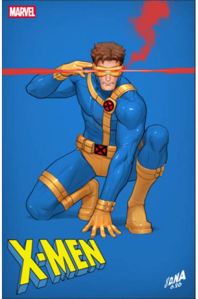 X-MEN #33 DAVID NAKAYAMA COLOR BLOCK BLUE VARIANT