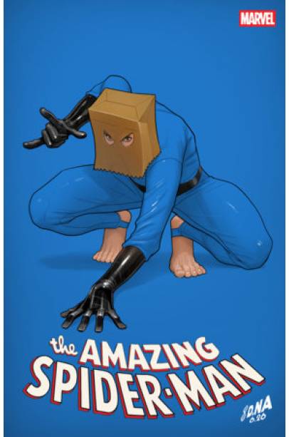 AMAZING SPIDER-MAN #33 DAVID NAKAYAMA COLOR BLOCK BLUE VARIANT