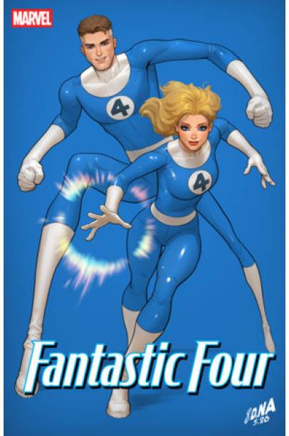 FANTASTIC FOUR #14 DAVID NAKAYAMA COLOR BLOCK BLUE VARIANT