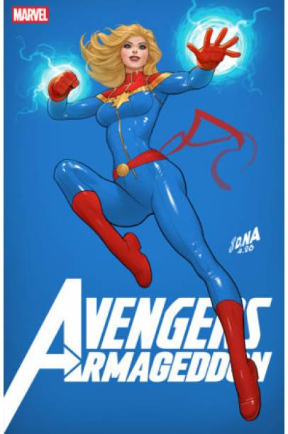AVENGERS: ARMAGEDDON #2 DAVID NAKAYAMA COLOR BLOCK BLUE VARIANT
