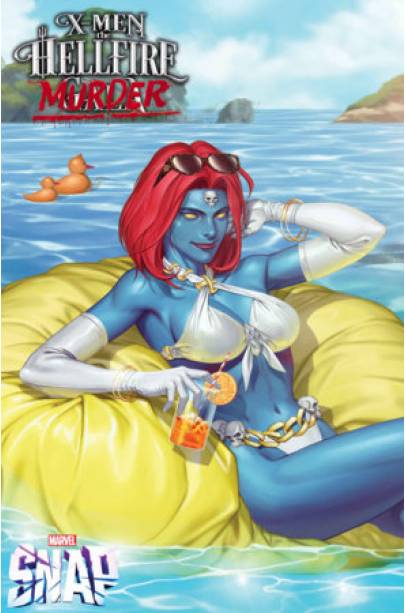 X-MEN: THE HELLFIRE MURDER #1 INHYUK LEE MARVEL SNAP SWIMSUIT VARIANT X-MEN: THE HELLFIRE MURDER #1 INHYUK LEE MARVEL SNAP SWIMSUIT VARIANT