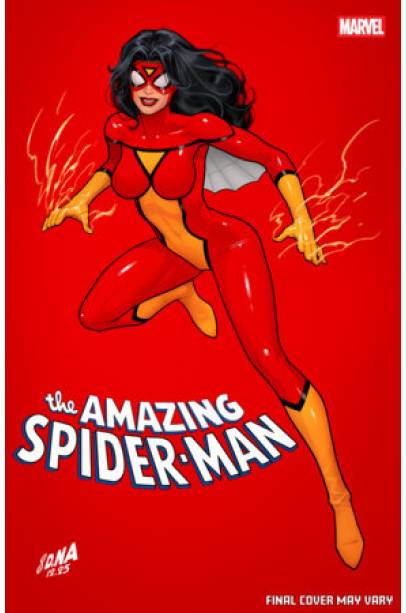 AMAZING SPIDER-MAN #22 DAVID NAKAYAMA COLOR BLOCK RED VARIANT
