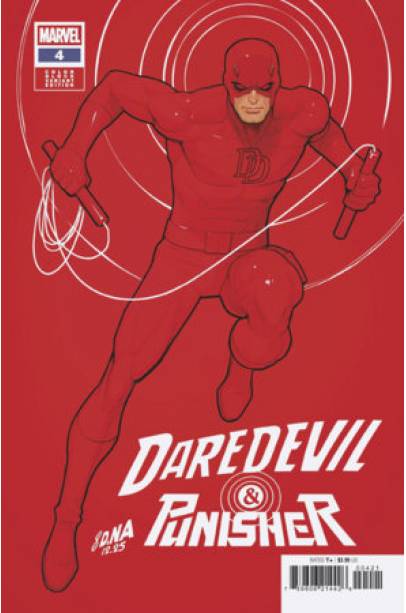DAREDEVIL/PUNISHER: THE DEVIL'S TRIGGER #4 DAVID NAKAYAMA COLOR BLOCK RED VARIANT