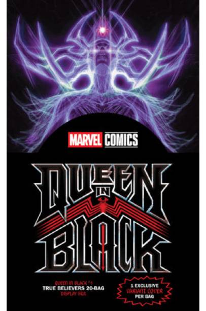 QUEEN IN BLACK #1 TRUE BELIEVERS 20-BAG + DISPLAY BOX