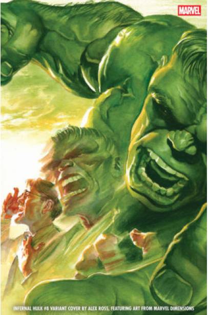 INFERNAL HULK #8 ALEX ROSS MARVEL DIMENSIONS VARIANT