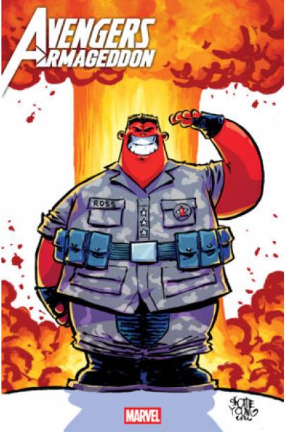 0   AVENGERS: ARMAGEDDON #1 SKOTTIE YOUNG VARIANT (will come with an EXCLUSIVE Magic: The Gathering promo card!)