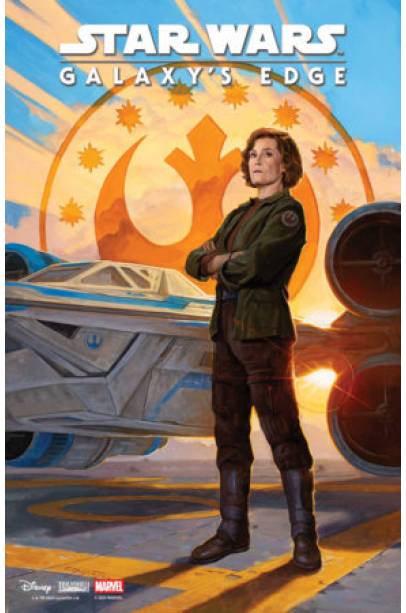 STAR WARS: GALAXY'S EDGE - ECHOES OF THE EMPIRE #2 E.M. GIST MANDALORIAN & GROGU VARIANT
