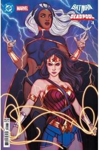 DC MARVEL BATMAN DEADPOOL #1 (ONE SHOT) CVR H JENNY FRISON WONDER WOMAN STORM CARD STOCK VAR FIRST PRINT