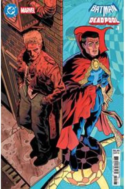 DC MARVEL BATMAN DEADPOOL #1 (ONE SHOT) CVR P HAYDEN SHERMAN CONSTANTINE DR STRANGE CARD STOCK VAR FIRST PRINT