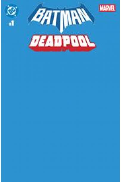 DC MARVEL BATMAN DEADPOOL #1 (ONE SHOT) CVR U BLUE BLANK CARD STOCK VAR